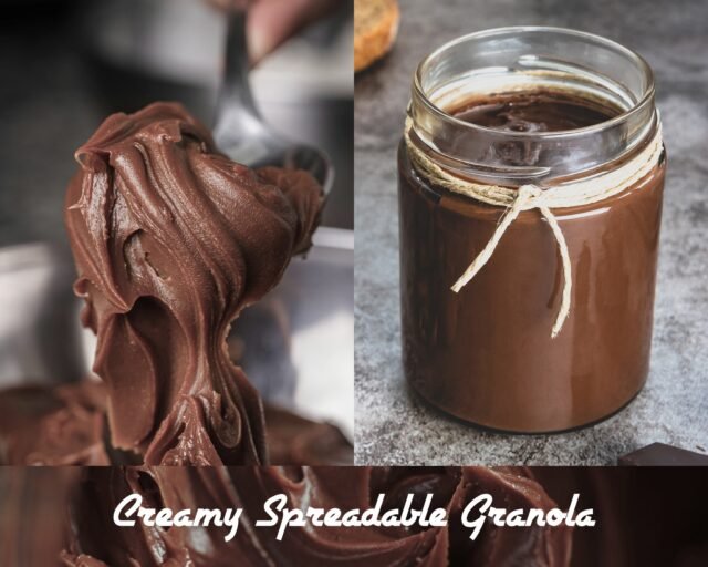 Coming Soon! Delicious chocolate, nuts and seeds in a jar. Creamy, Spreadable Granola!